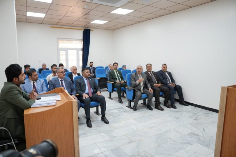 جامعة المثنى تستضيف البروفيسور المصري جلال سليمان في الحلقات النقاشية لطلبة العليا